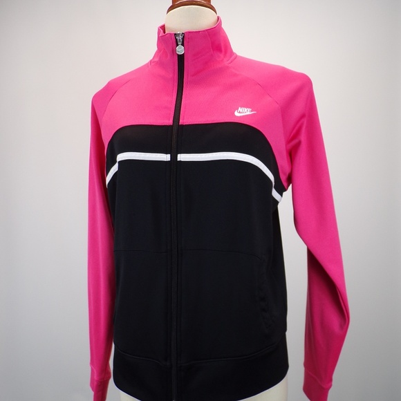 women's nike colorblock hooded track jacket